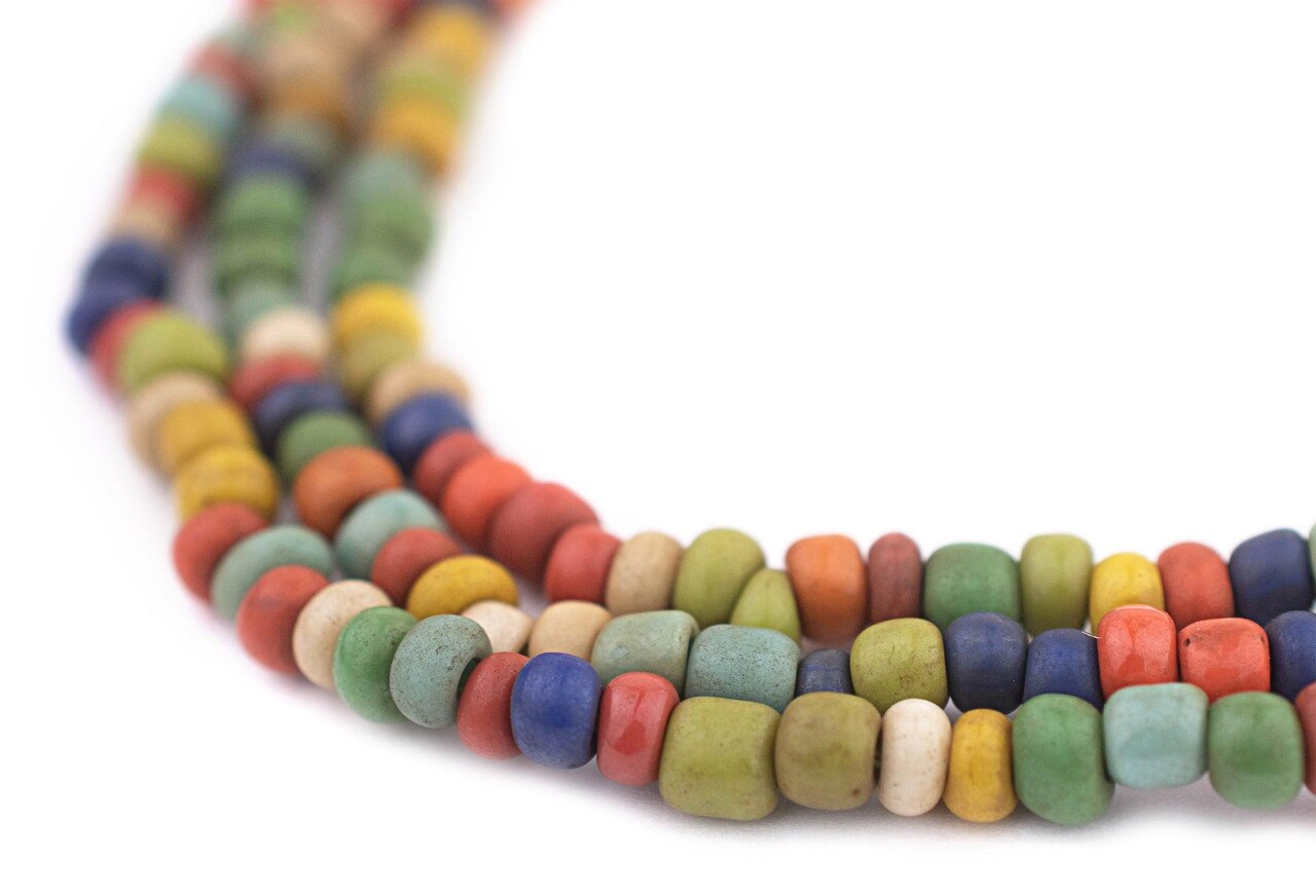 The Bead Chest Vintage-Style Medley Java Glass Seed Beads (4mm, 48" Strand)